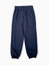 Blue Fleece Trousers with Double Stitching -  | dBlank