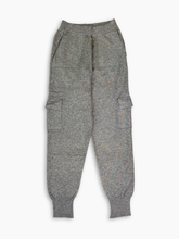 Melange Grey Knit Cargo Pants -  | dBlank
