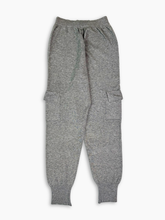 Melange Grey Knit Cargo Pants -  | dBlank