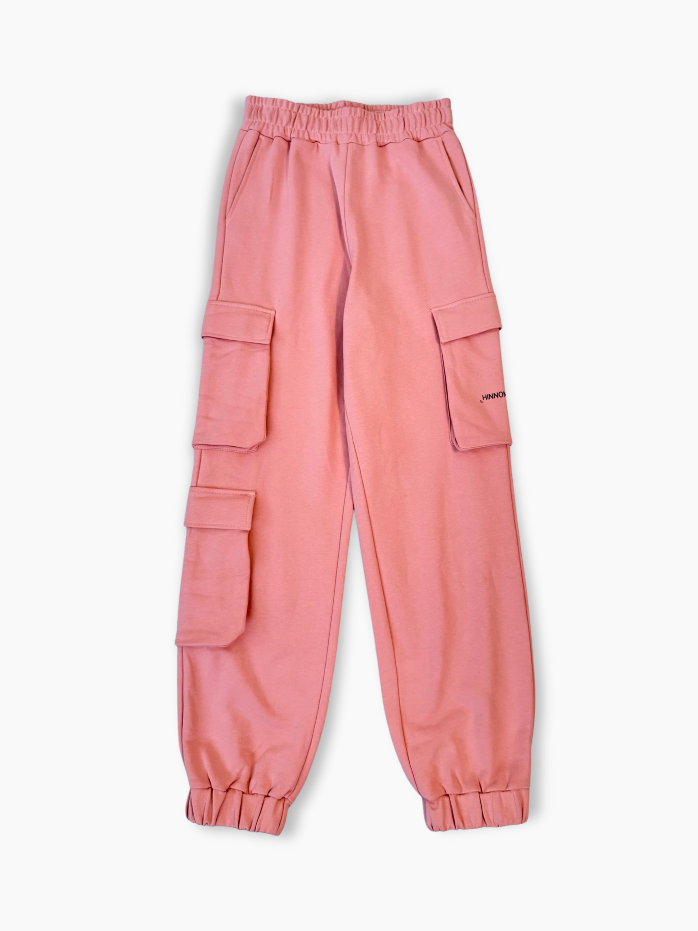Pantaloni cargo Hinnominate rosa in cotone con tasche laterali