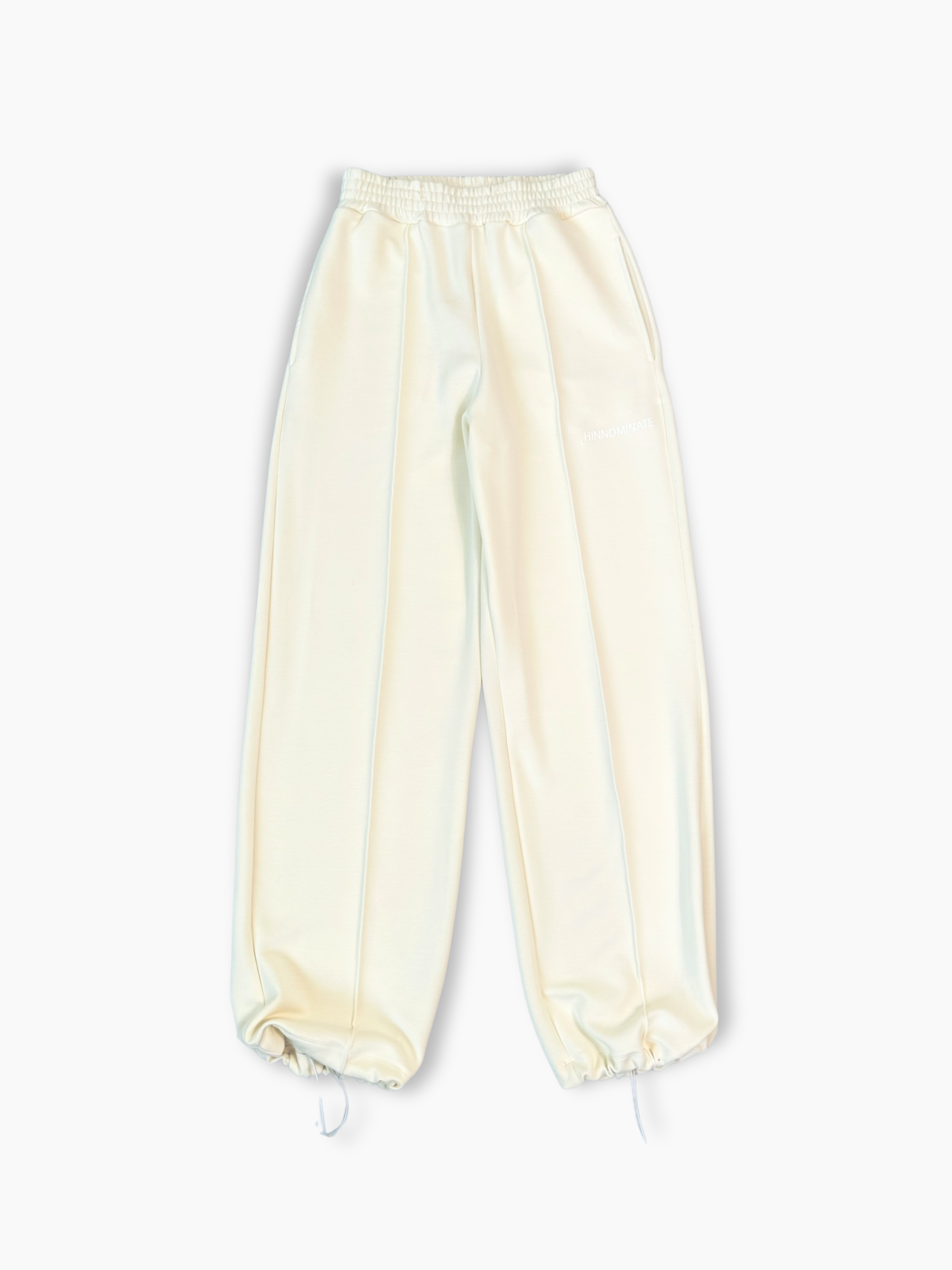 Pantaloni panna Hinnominate in tessuto satinato con coulisse regolabili al fondo