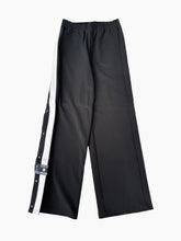 Black Jersey Pants With Side Buttons -  | dBlank