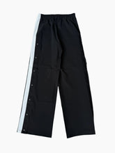 Black Jersey Pants With Side Buttons -  | dBlank