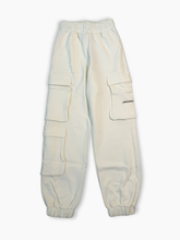 Cream trousers with big pockets and print -  | dBlank