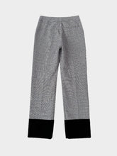 Black and White Checkered Trousers with Black Velvet Bottoms -  | dBlank