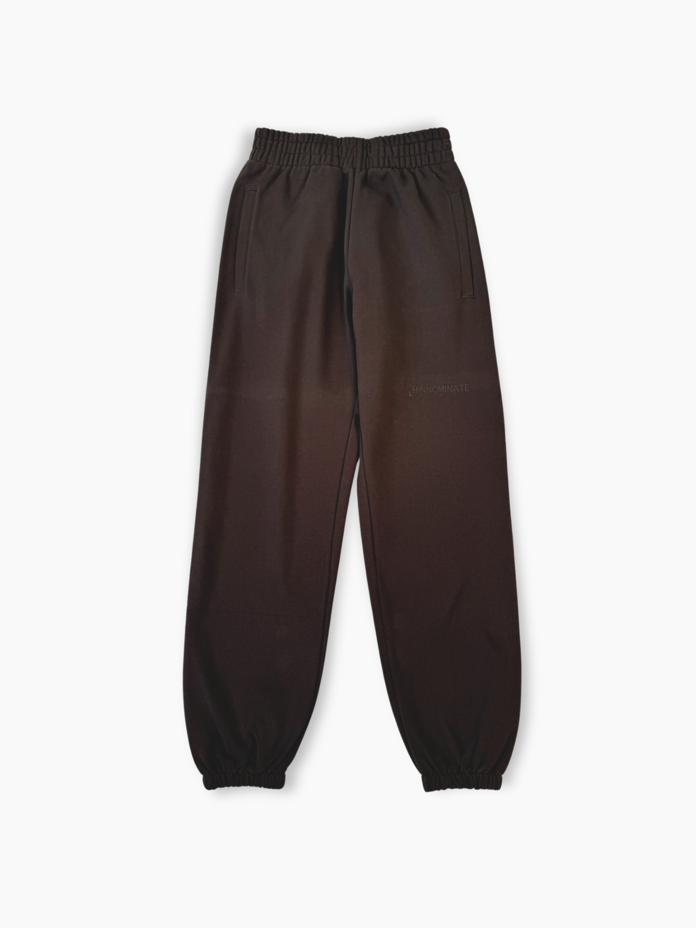 Pantaloni da tuta Hinnominate marroni in cotone con logo stampato
