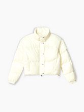 Short White Shiny Down Jacket -  | dBlank