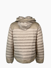 Giubbino Beige Con Cappuccio Imbottito In Piuma -  | Qlhype