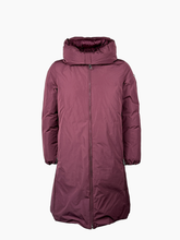 Burgundy padded coat  -  | Qlhype