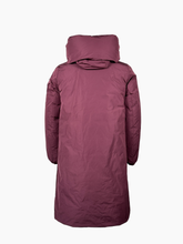 Burgundy padded coat  -  | Qlhype