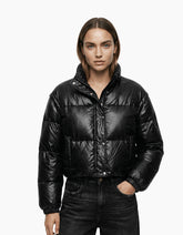 Short Shiny Black Down Jacket -  | dBlank