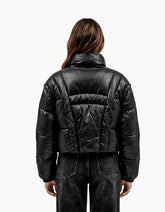 Short Shiny Black Down Jacket -  | dBlank