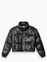 Short Shiny Black Down Jacket -  | dBlank