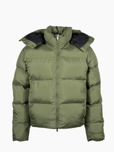 Green Nylon Down Jacket -  | Qlhype