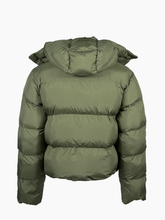 Green Nylon Down Jacket -  | Qlhype