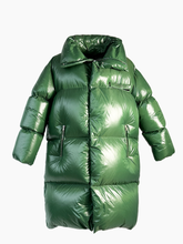 Piumino Verde Lucido Oversize - Verde | Qlhype