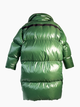 Piumino Verde Lucido Oversize - Verde | Qlhype