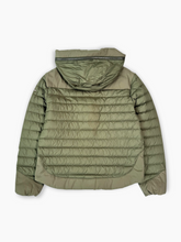 Military Green Down Jacket With Technical Inserts -  | dBlank