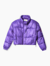 Piumino Viola Corto Lucido -  | dBlank