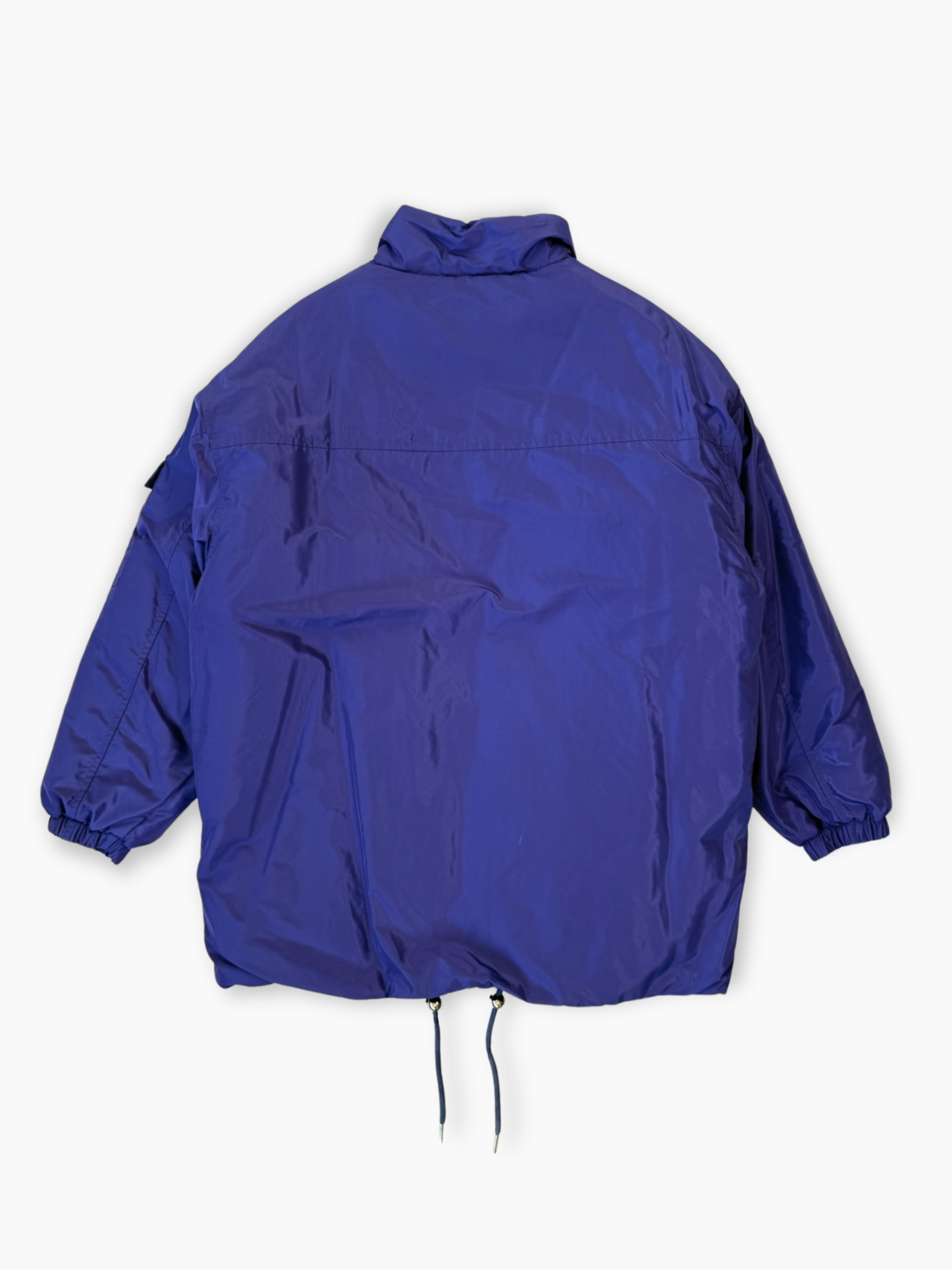 Piumino viola oversize Hinnominate vista posteriore