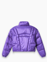 Short Shiny Purple Down Jacket -  | dBlank