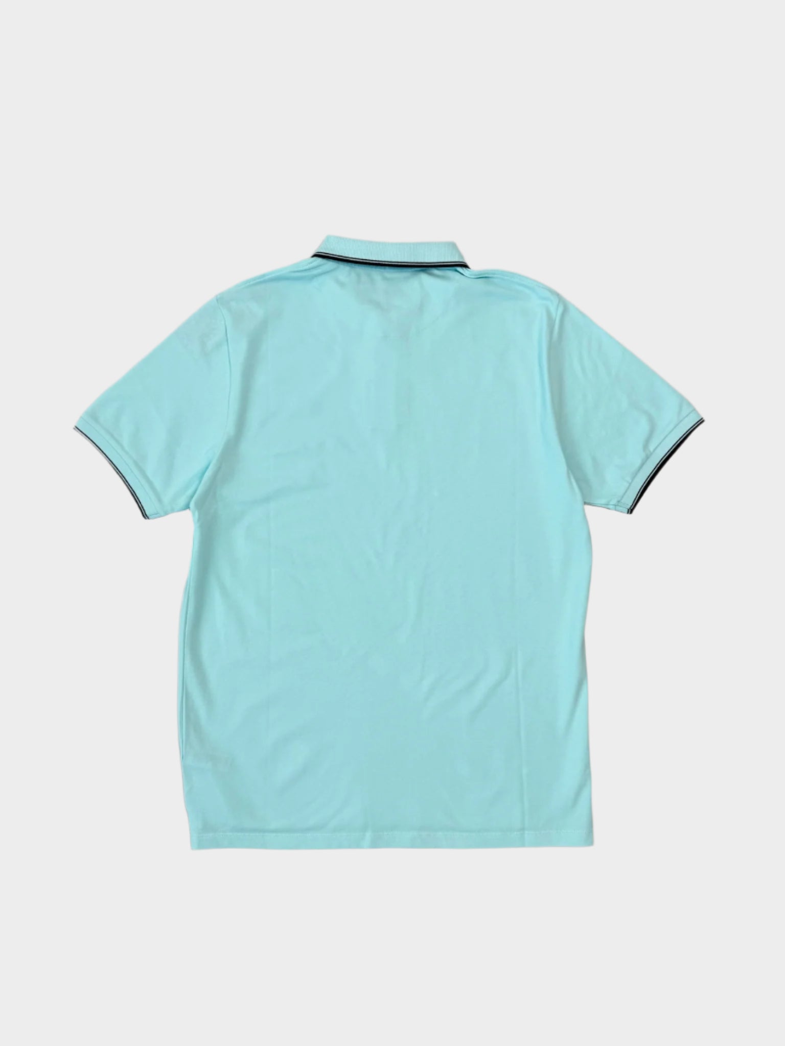 Polo Beverly Hills In Piqué Azzurra Con Profili A Contrasto