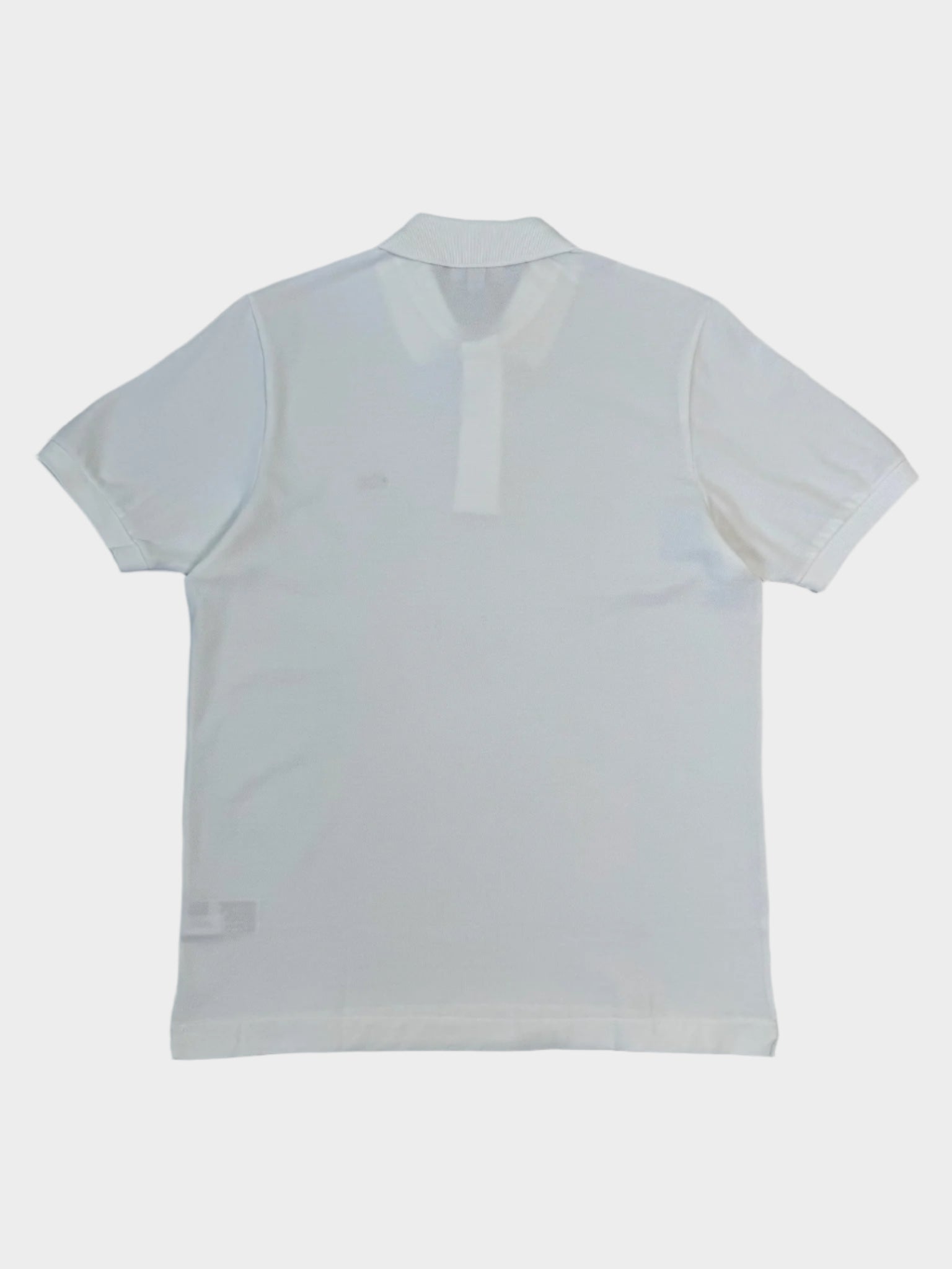 White Cotton Piqué Polo With Logo