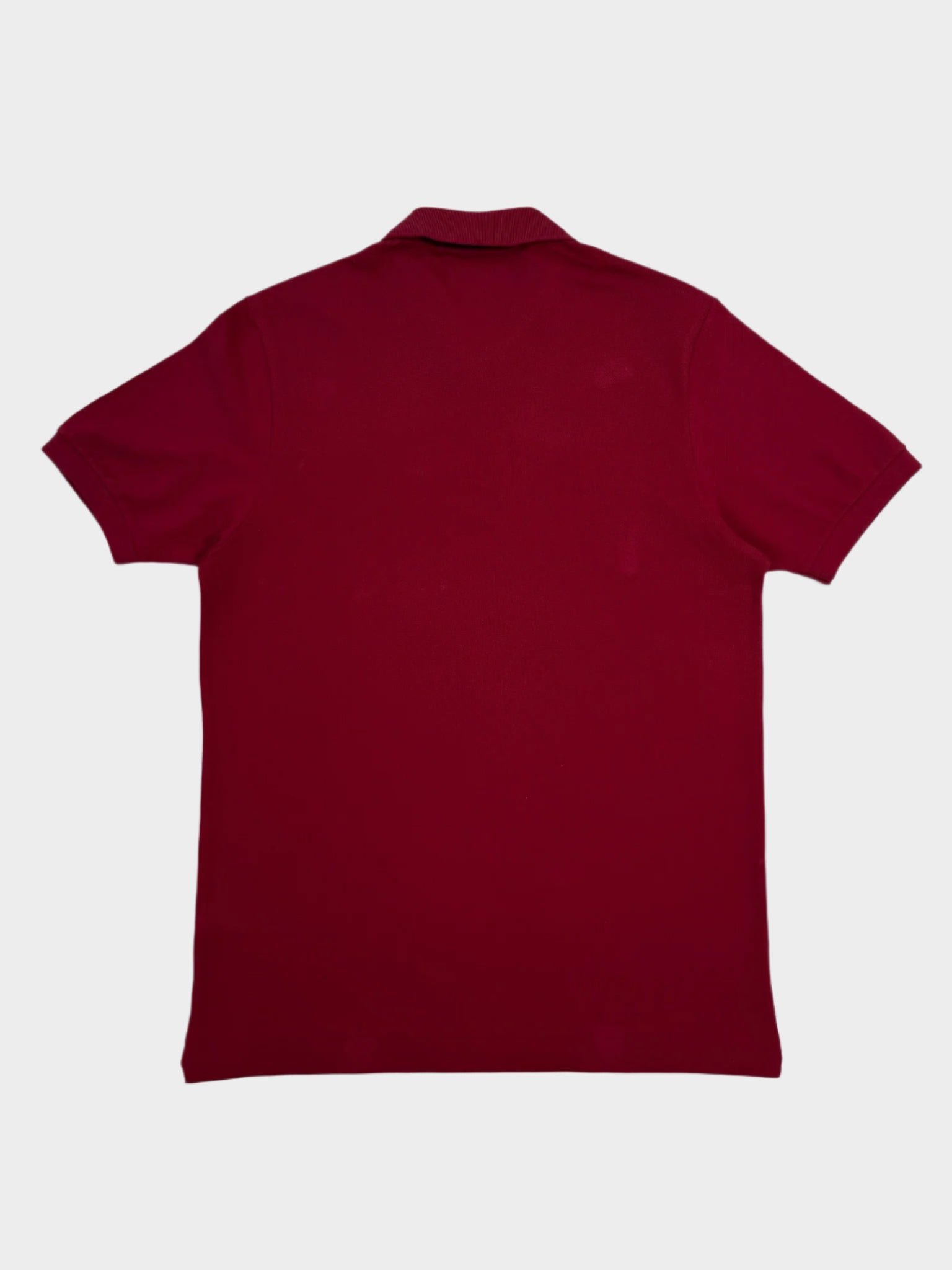 Bordeaux Cotton Piqué Polo With Logo