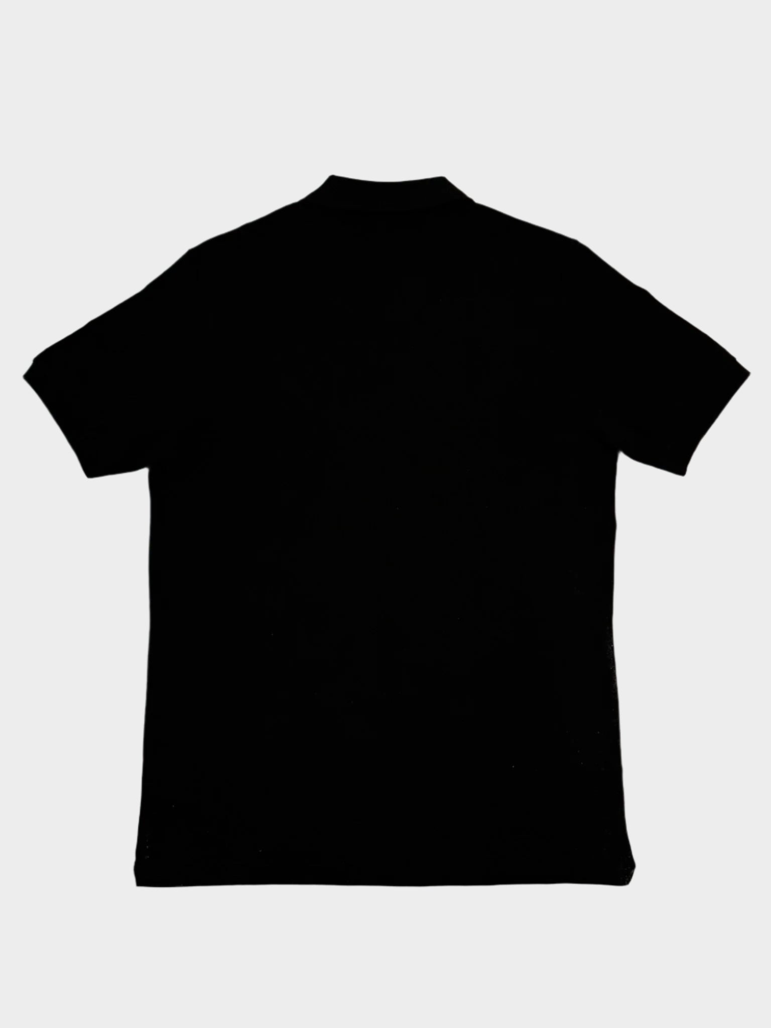 Black Cotton Piqué Polo With Logo
