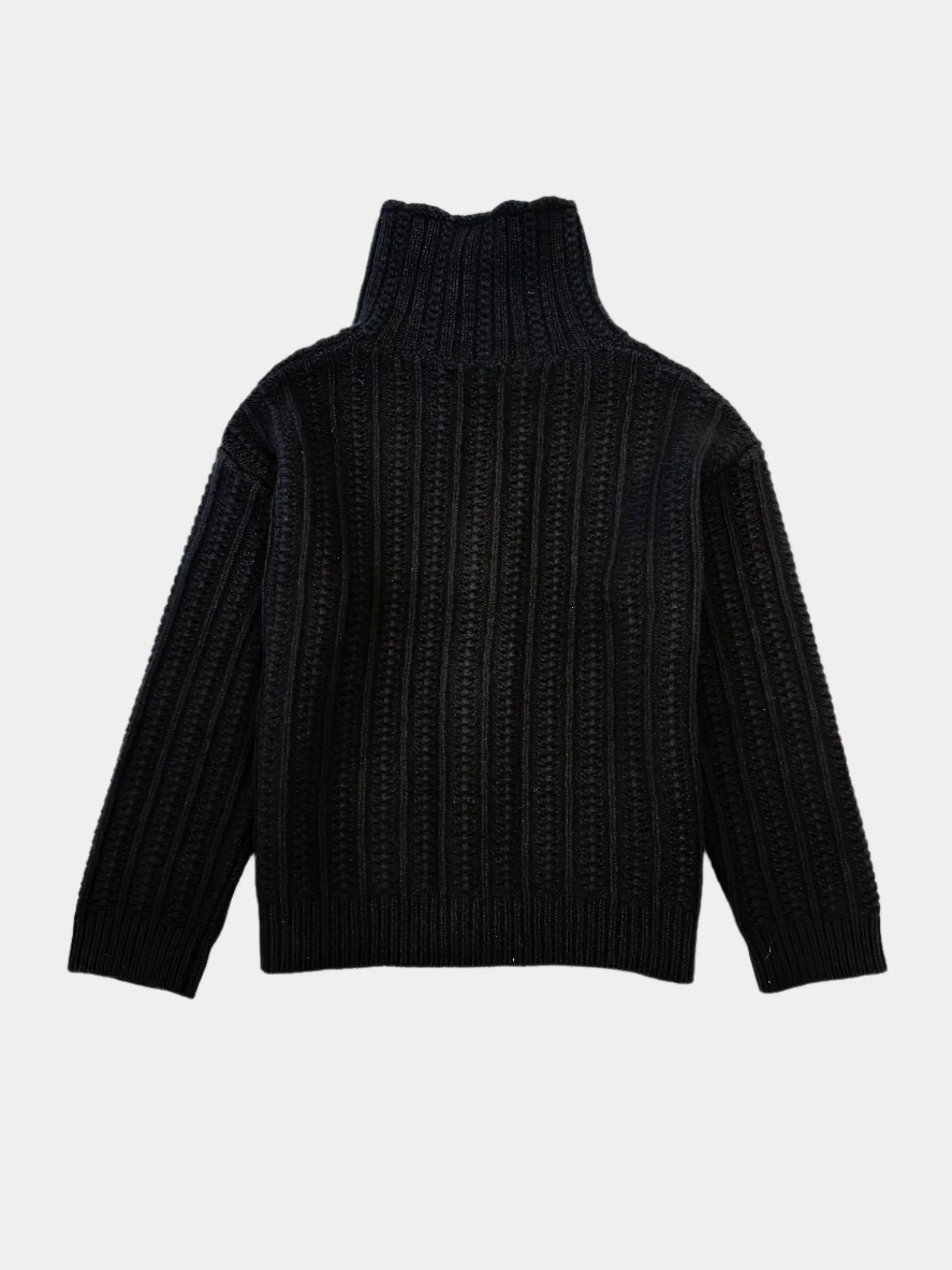 Polo In Maglia Con Collo Alto