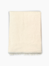 Beige Poncho With Fringes And Logo -  | dBlank