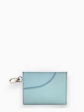 Portacarte Comma Leather Card Holder Light Blu - Blu | dBlank