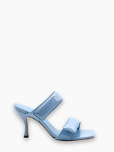 Blue Patent Leather Sandals -  | Qlhype