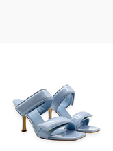 Blue Patent Leather Sandals -  | Qlhype