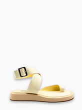 Beige Sandals With Crossed Straps -  | Qlhype