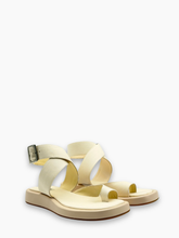 Beige Sandals With Crossed Straps -  | Qlhype