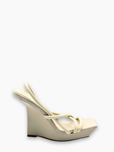 Sandali Beige Con Zeppa - Beige | Qlhype