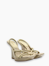 Sandali Beige Con Zeppa - Beige | Qlhype