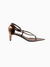 Brown Stiletto Heel Sandals -  | dBlank