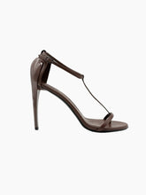 Brown Patent Leather Sandals -  | dBlank