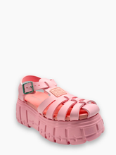 Sandalo Rosa Platform In Gomma Con Fasce -  | dBlank