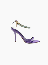 Sandra Sandals in Lilac Satin -  | dBlank