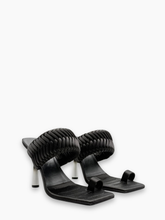 Sandali Neri In Raso - Nero | Qlhype