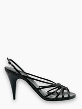 Sandali Neri con Punta Aperta e Nodo al Centro -  | dBlank