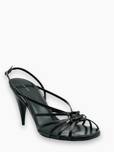 Sandali Neri con Punta Aperta e Nodo al Centro -  | dBlank