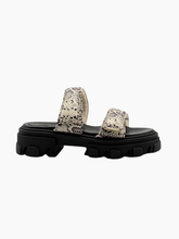 Sandali Platform Effetto Pitonato Con Suola Chunky -  | dBlank