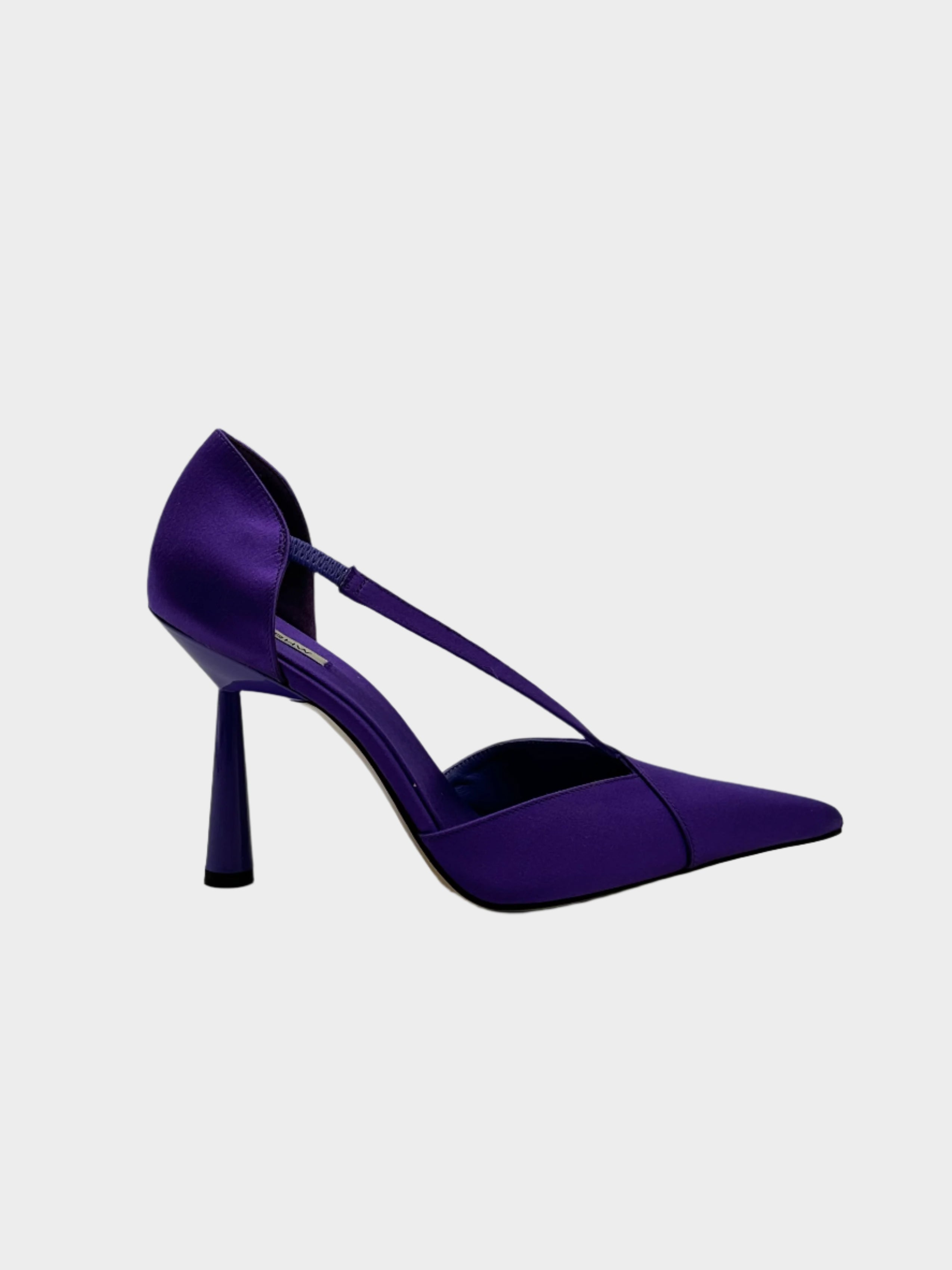 sandali lavanda, sandali eleganti, scarpe raso, Gia Borghini, sandali da cerimonia, tacco alto