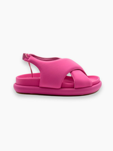 Pink Neoprene Sandals with Crossed Straps -  | dBlank
