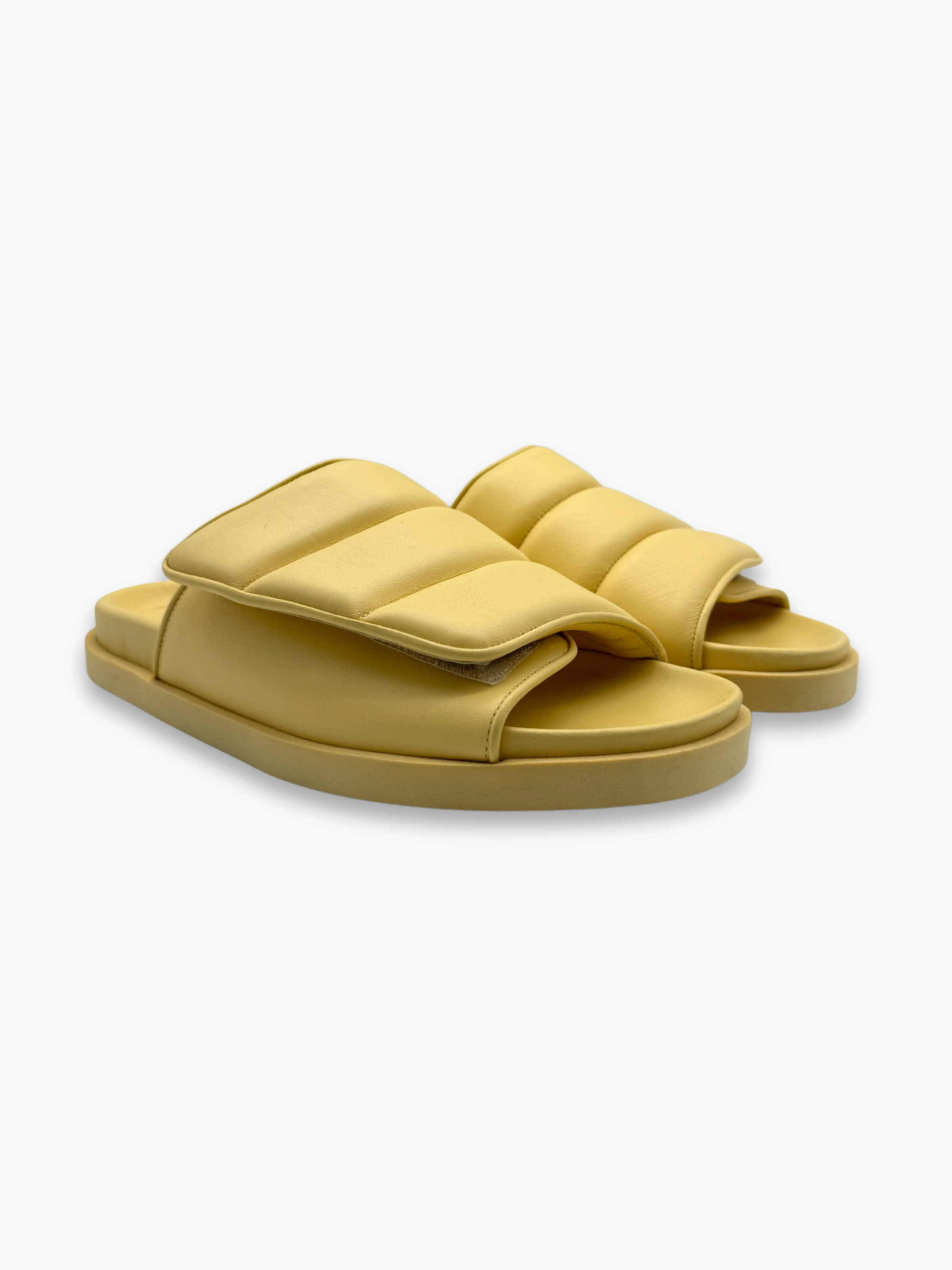Sandali slide donna Gia Borghini in pelle butter imbottita dal design minimal
