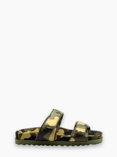 Sandali Camouflage Con Doppia Fascia - Verde | Qlhype